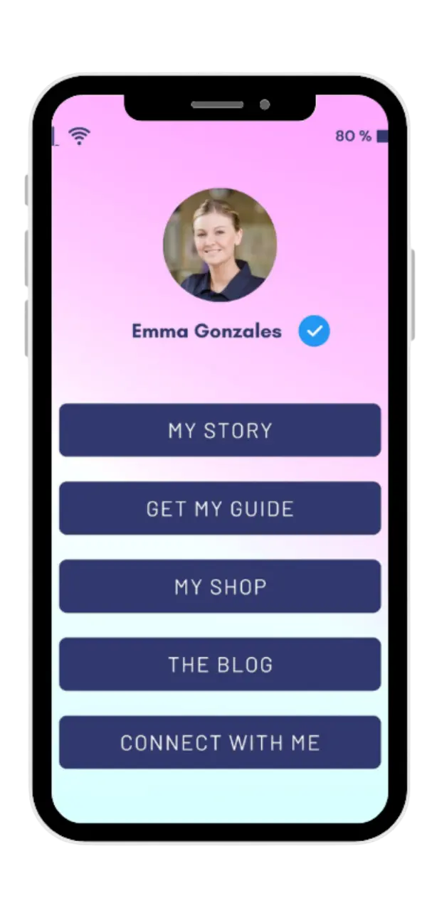 Screenshot of biolink page examples